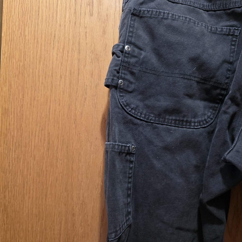 Dickies Men's Black Cargo Work Carpenter Pants - Picture 4 of 6